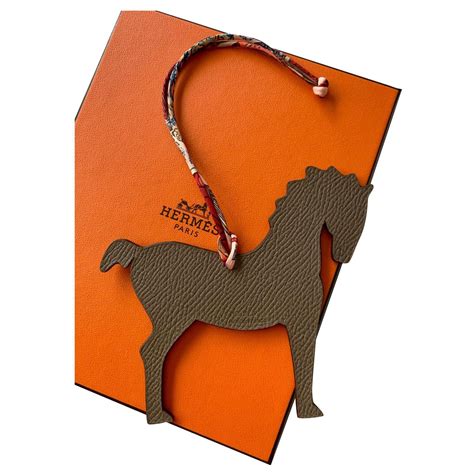 hermes mini shopping bag charm|hermes leather horse bag charm.